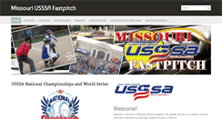 Desktop Screenshot of mousssafastpitch.com